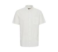 Blend He BHShirt Herren Kurzarmhemd Hemd Herrenhemd Button-Down-Kragen 70% Baumwolle, 30% Leinen Regular fit, Größe:XL, Farbe:Snow White (110602)