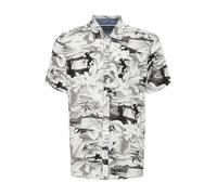 Blend He BHShirt Herren Kurzarmhemd Hemd Herrenhemd Reverskragen Regular fit, Größe:L, Farbe:Black (194007)