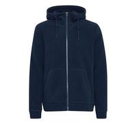 Troyer BLEND "BHSweatshirt", Herren, Gr. L, blau (marineblaus), Sweatware, 100% Polyester, unifarben, regular fit normal, ohne Ausschnitt, eingesetzt, Pullover Troyer, Gemütliche Sweatjacke mit Kapuze