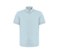 Blend BHShirt Herren Kurzarmhemd Hemd Herrenhemd mit Button-Down-Kragen Knöpfen Baumwollmischung leicht elastisch Regular fit, Größe:L, Farbe:Cashmere Blue (144115)
