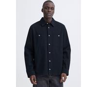 BLEND Hemdjacke Herren Baumwolle blau, S