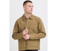 BLEND Hemdjacke Herren Baumwolle braun, S