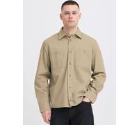 Hemdjacke BLEND "BHDenny", Herren, Gr. XXL, winter twig, Twill, 100% Baumwolle, gemustert, Basic, weit normal, ohne Ausschnitt, mit Knopf, Jacken, Basic Overshirt (27943435-XXL) winter twig