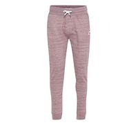 Jogginghose BLEND "BHHenny", Herren, Gr. XL, US-Größen, rot (wine rot), Sweatware, 60% Baumwolle, 40% Polyester, regular fit lang, Hosen Jogginghose, Sweatpants mit Gummi-Patch (41004844-XL) wine rot