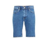 Jeansshorts BLEND "BHDenimshorts", Herren, Gr. XL, US-Größen, denim unwashed middle blau, Denim/Jeans, 98% Baumwolle, 2% Elasthan, unifarben, regular fit kurz, Jeans Jeansshorts, Stilvolle 5-Pocket-Je