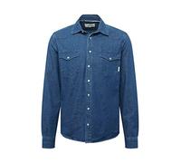 Blend Herren Shirt-PP NOOS Hemd, 200292_Denim Dark Blue, M