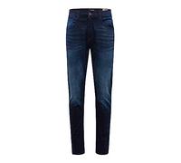 Blend Herren Slim Fit Jeans Basic Hose Denim Pants Tapered Trousers Stoned Washed Twister FIT, Farben:Dunkelblau, Größe Jeans:36W / 30L, Z-Länge:L30