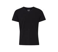 Blend Herren T-Shirt V-Neck, 2er Pack, Einfarbig, Gr. Medium, Schwarz (Black 70155)