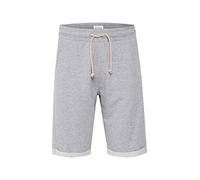 Shorts BLEND "Shorts BHJamie", Herren, Gr. XXL, N-Gr, grau (stone mix), Web, Obermaterial: 60% Baumwolle CO. 40% Polyester PES., casual, regular fit kurz, Hosen (23024465-XXL) stone mix
