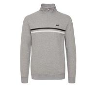 Blend Jannes Troyer Herren Sweatshirt Pullover Sweater mit Stehkragen aus 100% Baumwolle, Größe:XXL, Farbe:Stone Mix (200274)