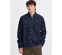 BLEND Jeanshemd Herren Regular Fit Baumwolle blau, L
