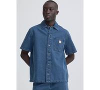 BLEND Jeanshemd Herren Regular Fit Baumwolle blau, M