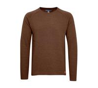 Blend John Herren Strickpullover Feinstrick Pullover Mit Rundhals Und Melierung Aus 100% Baumwolle, Größe:L, Farbe:Mocca Brown (71508)