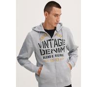 BLEND Kapuzensweatjacke Herren grau, L