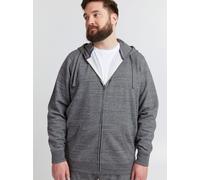 BLEND Kapuzensweatjacke Herren grau, XXXL