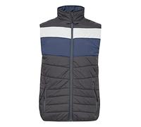 Steppweste BLEND "BHKristian", Herren, Gr. XL, iron gate, 100% Nylon, regular fit normal, Westen Steppweste, Steppweste im Colorblock-Design (63545032-XL) iron gate