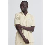 BLEND Kurzarmhemd Herren Baumwolle beige, L
