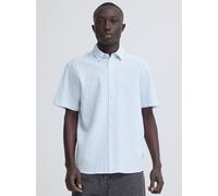 BLEND Kurzarmhemd Herren Baumwolle blau, L