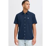BLEND Kurzarmhemd Herren Baumwolle blau, M
