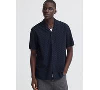 BLEND Kurzarmhemd Herren Baumwolle blau, XXXL