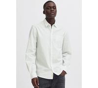 Kurzarmhemd BLEND "BHAgge", Herren, Gr. XL, US-Größen, snow weiß, Web, 100% Baumwolle, gemustert, slim fit normal, ohne Ausschnitt, 2-Knopf-Manschette, Hemden, Stilvolles Langarmhemd (58904666-XL) sno