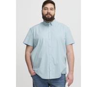 Kurzarmhemd BLEND "BHBShirt", Herren, Gr. 5XL, US-Größen, cashmere blau, Web, 98% Baumwolle, 2% Elasthan, unifarben, regular fit normal, ohne Ausschnitt, Aufschlag, Hemden, Stilvolles Kurzarmhemd mit 