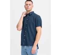 BLEND Kurzarmhemd Herren Regular Fit blau, L