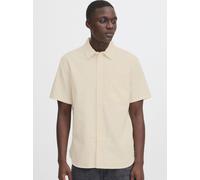 BLEND Kurzarmhemd Herren Regular Fit Leinen beige, XXL