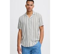 BLEND Kurzarmhemd Herren Regular Fit Viskose grau, XL