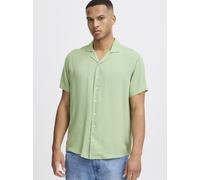 BLEND Kurzarmhemd Herren Regular Fit Viskose grün, L