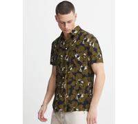 Kurzarmhemd BLEND "BHShirt", Herren, Gr. XXL, US-Größen, blau (marineblaus), 100% Viskose, geblümt, regular fit normal, ohne Ausschnitt, eingesetzt, Hemden, Stilvolles Hemd mit kurzen Ärmeln (16726054
