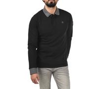 Langarm-Poloshirt BLEND "BLEND BHRalle" Gr. M, schwarz (black) Herren Shirts (79080817-M) black