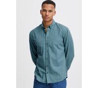 Langarmhemd BLEND "BHBurley", Herren, Gr. M, US-Größen, blaustone, Flanell, 100% Baumwolle, unifarben, regular fit, 2-Knopf-Manschette, Hemden (72856425-M) blaustone