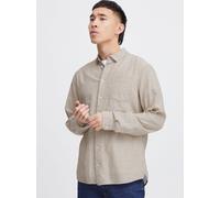 BLEND Langarmhemd Herren Regular Fit Baumwolle beige, L