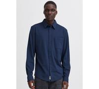 BLEND Langarmhemd Herren Regular Fit Baumwolle blau, XL