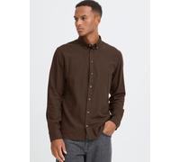 BLEND Langarmhemd Herren Regular Fit Baumwolle braun, XXL