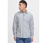 Langarmhemd BLEND "BHShirt", Herren, Gr. XXL, US-Größen, cashmere blau, Web, 55% Baumwolle, 45% Leinen, gestreift, regular fit normal, ohne Ausschnitt, 2-Knopf-Manschette, Hemden, Stilvolles Langarmhe
