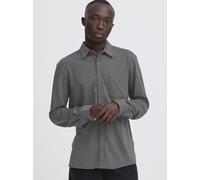 Langarmhemd BLEND "Langarmhemd BHAlo", Herren, Gr. 3XL, N-Gr, silber (iron gate), Obermaterial: 96% Baumwolle CO. 4% Elasthan EL., Hemden (93896840-3X) iron gate