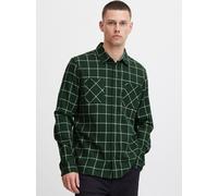 BLEND Langarmhemd Herren Regular Fit Baumwolle grün, L
