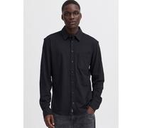 BLEND Langarmhemd Herren Regular Fit Baumwolle schwarz, S