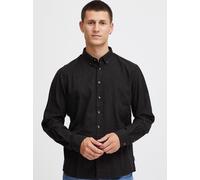 Langarmhemd BLEND "BHBurley", Herren, Gr. 3XL, US-Größen, schwarz, Flanell, 100% Baumwolle, unifarben, regular fit, 2-Knopf-Manschette, Hemden, Stilvolles Langarmhemd (28127907-XXXL) schwarz