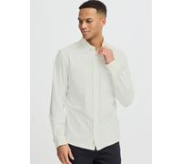 Langarmhemd BLEND "BHALO JERSEY SHIRT - NOOS", Herren, Gr. S, N-Gr, weiß (snow weiß), Web, Obermaterial: 96% Baumwolle, 4% Elasthan, modisch, Langarm, Hemden (41841121-S) snow weiß
