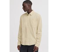 BLEND Langarmhemd Herren Regular Fit beige, L