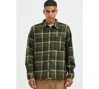 BLEND Langarmhemd Herren Regular Fit grün, S