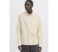 BLEND Langarmhemd Herren Regular Fit Leinen beige, XL
