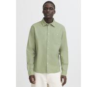 BLEND Langarmhemd Herren Regular Fit Leinen grün, L