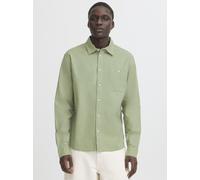 BLEND Langarmhemd Herren Regular Fit Leinen grün, XXXL