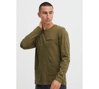 BLEND Langarmshirt Herren oliv, S
