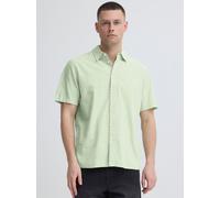 Leinenhemd BLEND "Leinenhemd BHAban Slub Linen Mix", Herren, Gr. XXL, N-Gr, grün (fair grün), Obermaterial: 70% Baumwolle CO. 30% Leinen LI., Hemden (12977934-XXL) fair grün