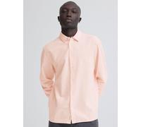 BLEND Leinenhemd Herren Regular Fit Baumwolle pink, M